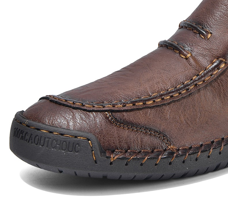 ⏰ Limited-Time 70% OFF – Men’s Handmade Leather Driving Boots | Wide Toe, Arch Support, Waterproof, Pressure Relief, Non-Slip Comfort for Everyday & Travel