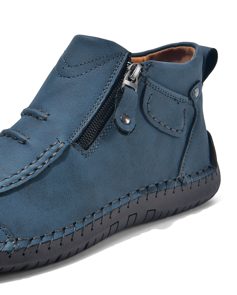 ⏰ Limited-Time 70% OFF – Men’s Handmade Leather Driving Boots | Wide Toe, Arch Support, Waterproof, Pressure Relief, Non-Slip Comfort for Everyday & Travel