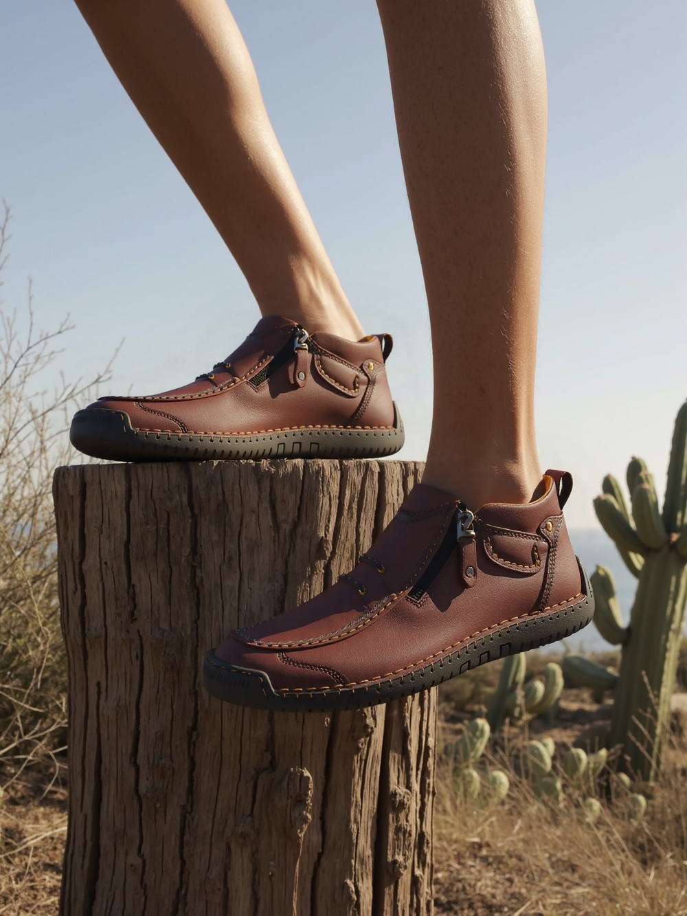 ⏰ Limited-Time 70% OFF – Men’s Handmade Leather Driving Boots | Wide Toe, Arch Support, Waterproof, Pressure Relief, Non-Slip Comfort for Everyday & Travel